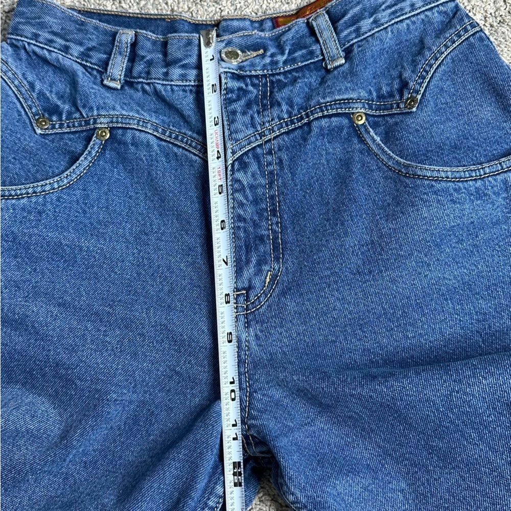 Vintage Lawman Western 90s Jeans blue denim 9 26 2 cowboy unique cotton scallop - Picture 9 of 11